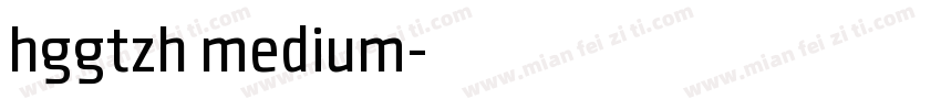 hggtzh medium字体转换